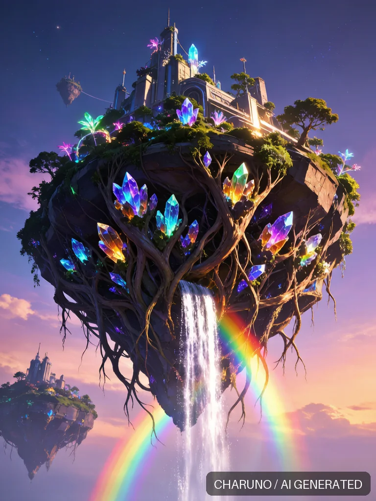 悬浮天空之城 · 场景视觉：剧情场景