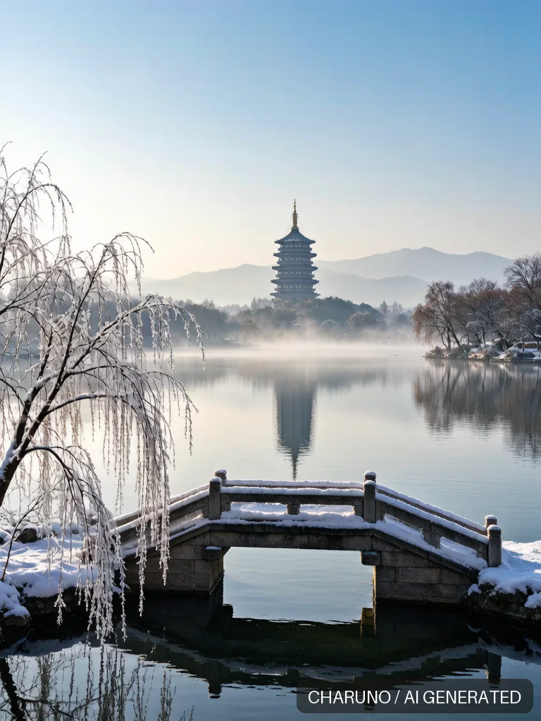 西湖断桥 · 图库,第 1 张生成图片