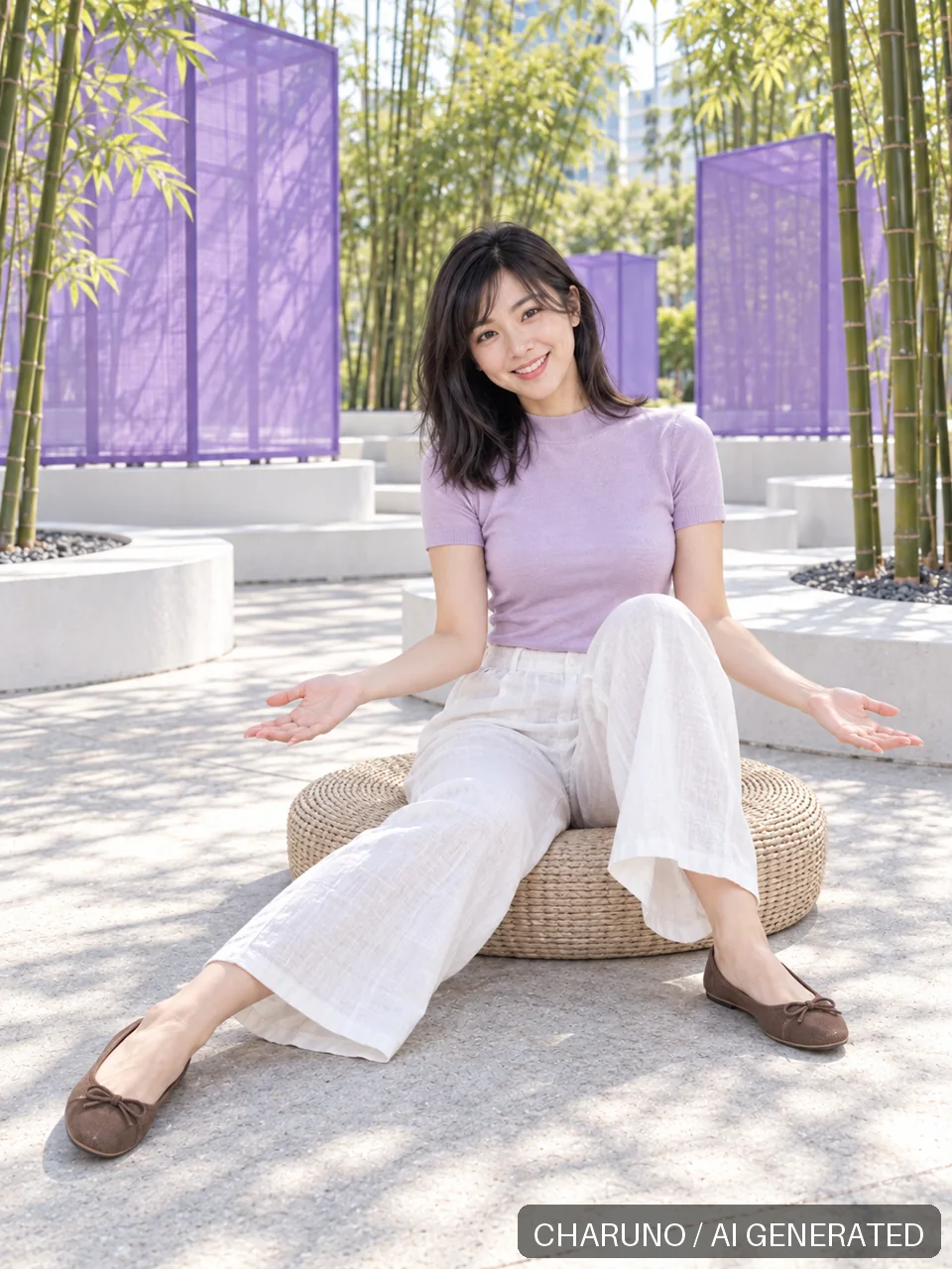 姚杏·都市露肩·晴夏八景，第 8 张生成图片