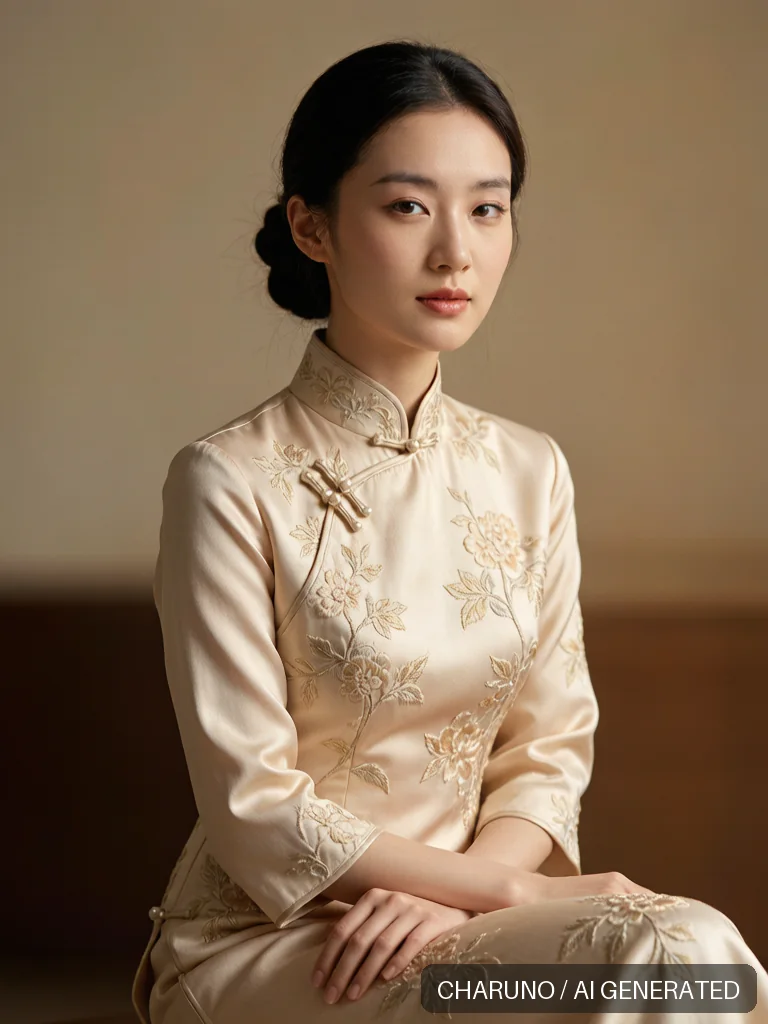 新中式礼服 · 图库，第 4 张生成图片