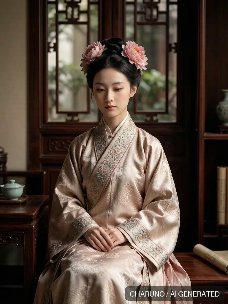 明代仕女 · 图库，第 3 张生成图片