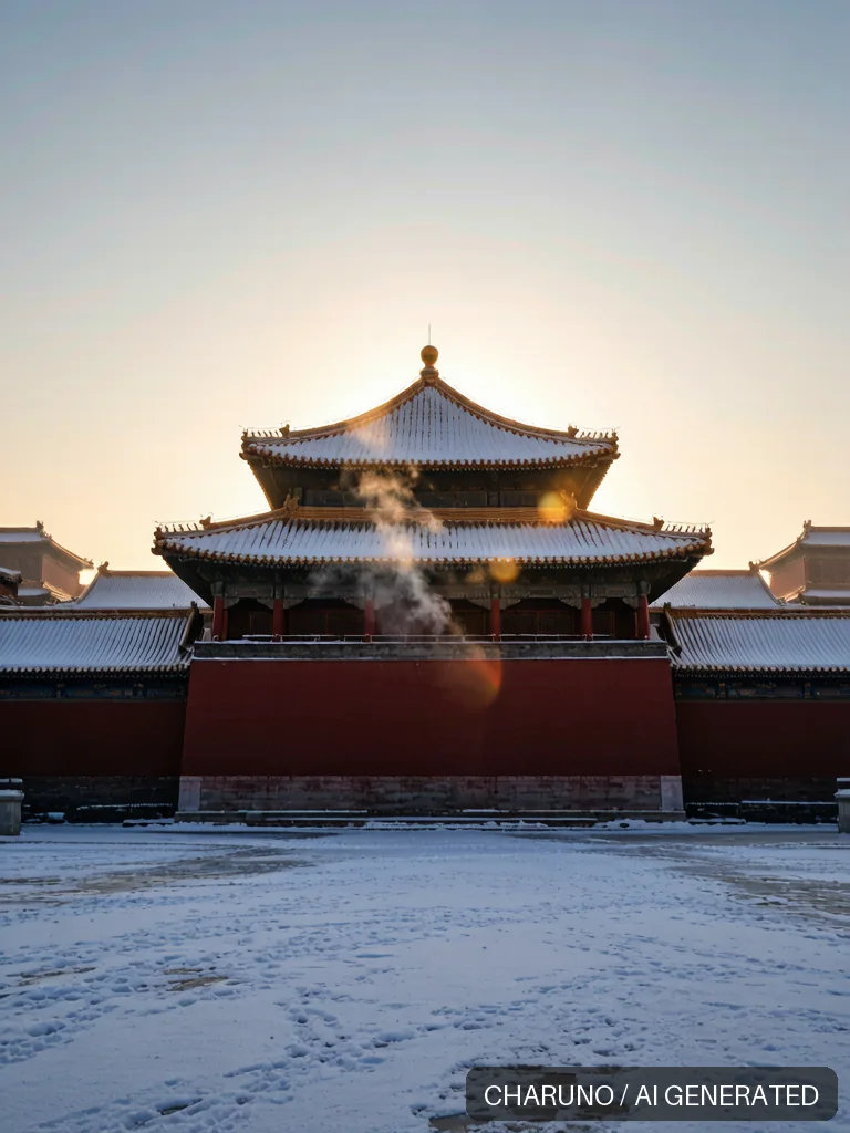 故宫雪景 · 图库，第 4 张生成图片