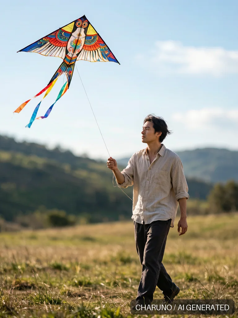 风筝艺人 · 图库，第 4 张生成图片