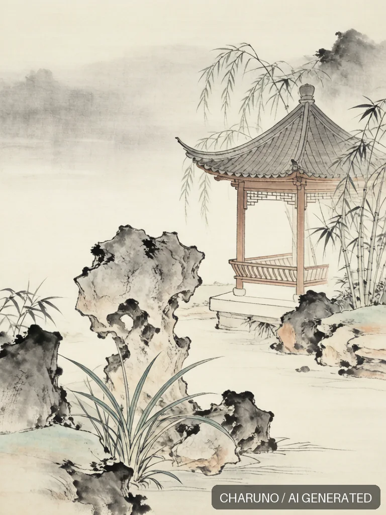 工笔仕女 · 图库，第 3 张生成图片