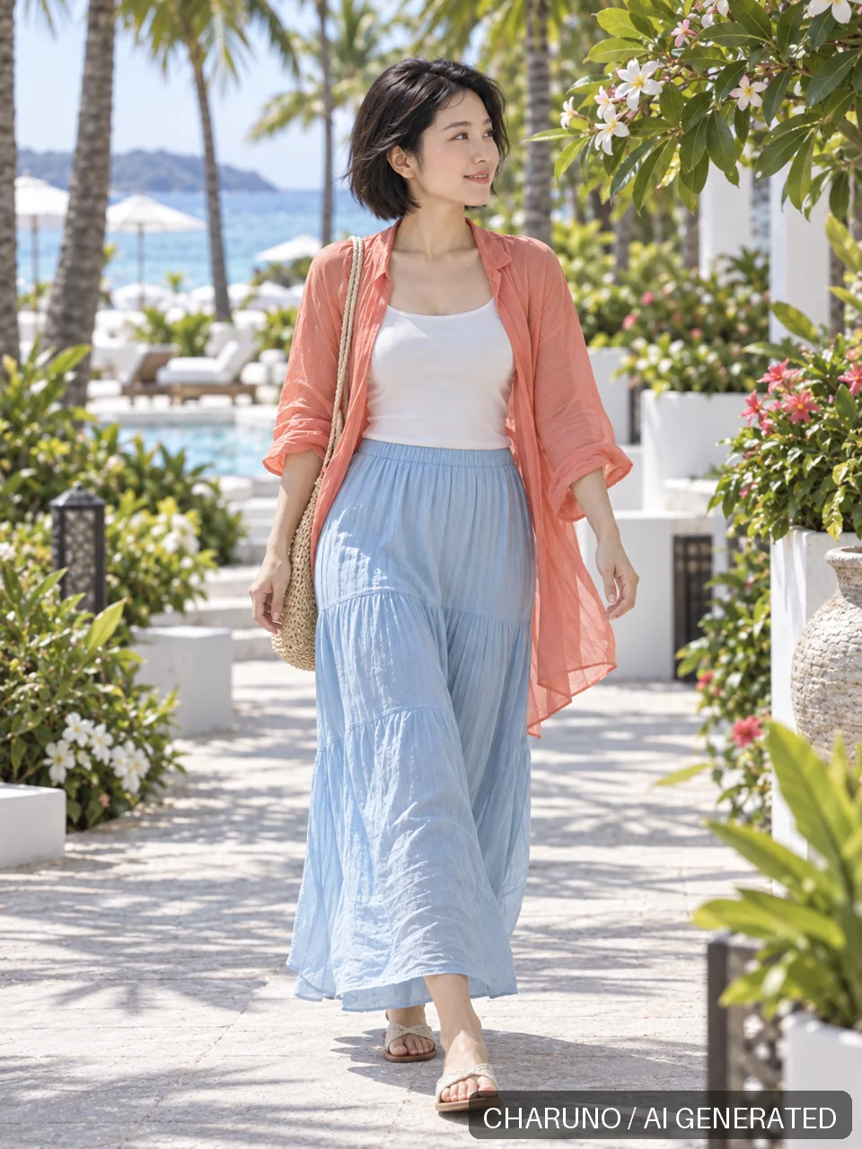 纪薇·海岛泳池休假，第 5 张生成图片