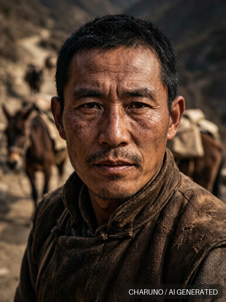 茶马古道马帮汉子 · 图库，第 3 张生成图片