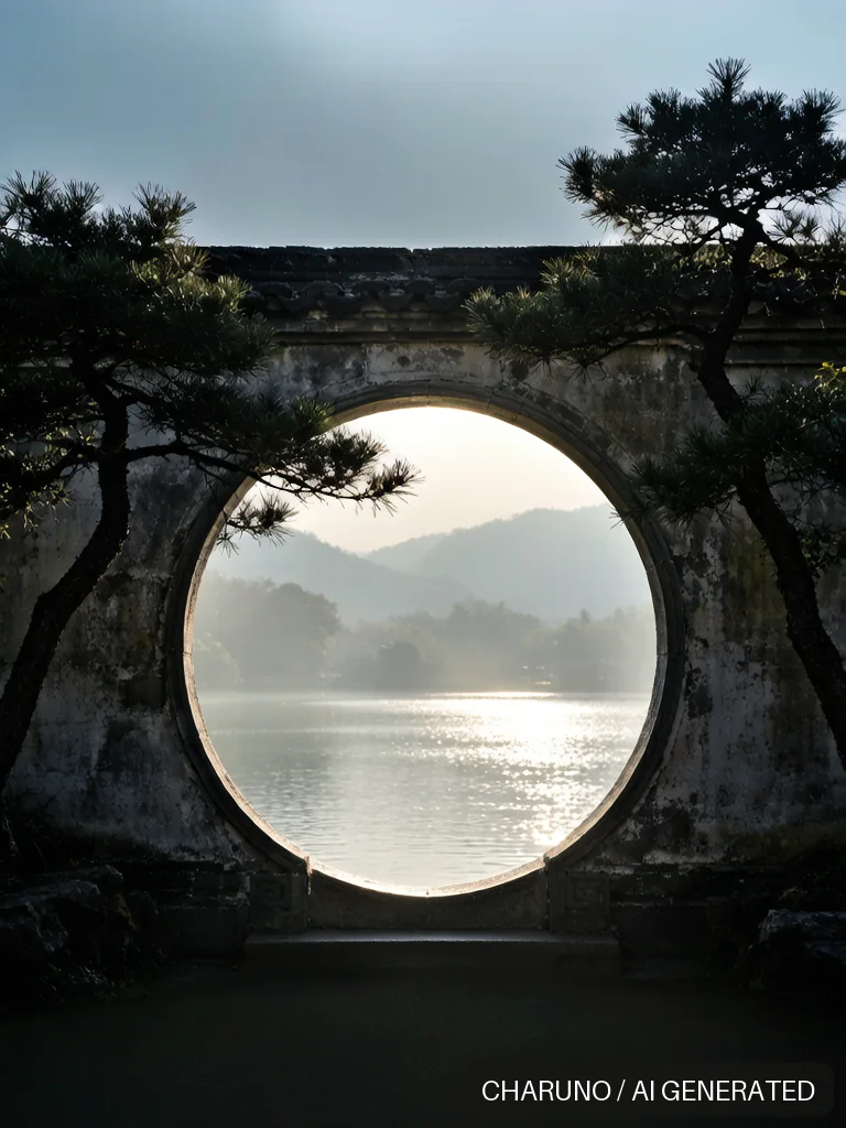 月洞门 · 图库，第 4 张生成图片