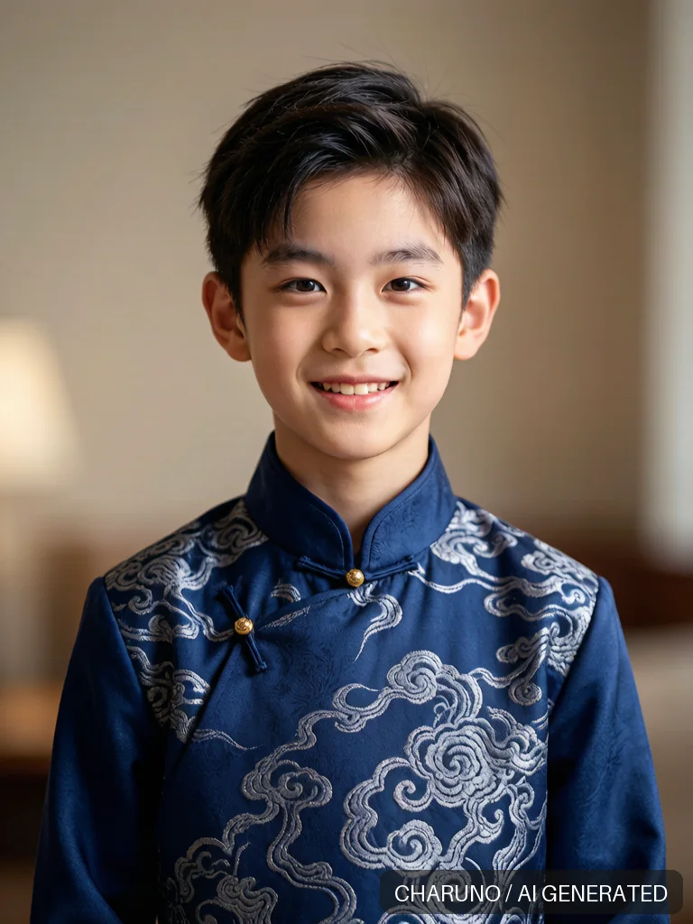 唐装少年 · 图库，第 7 张生成图片