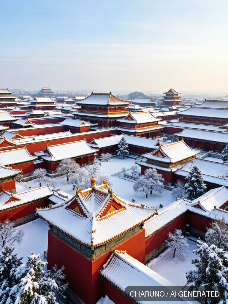故宫雪景 · 图库，第 3 张生成图片