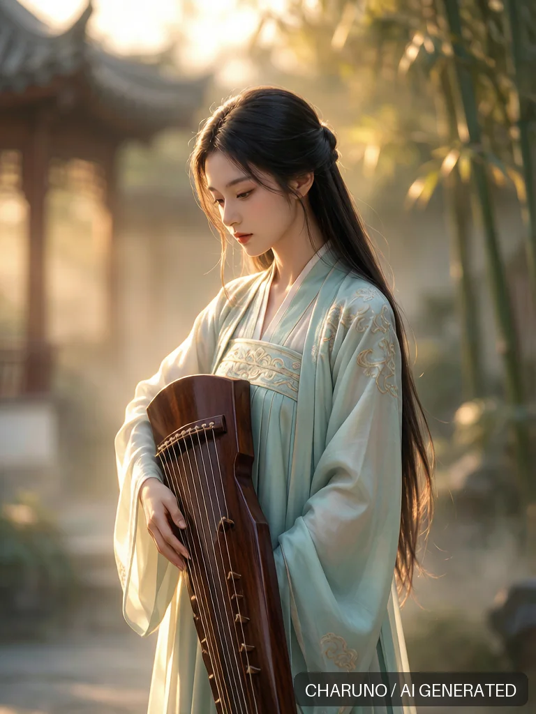 古筝演奏家 · 图库，第 6 张生成图片