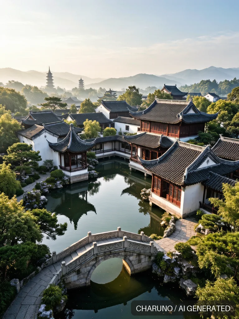 园林水榭 · 图库，第 3 张生成图片