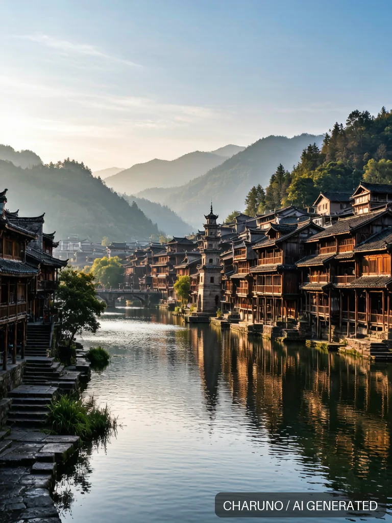 凤凰古城 · 图库,第 1 张生成图片