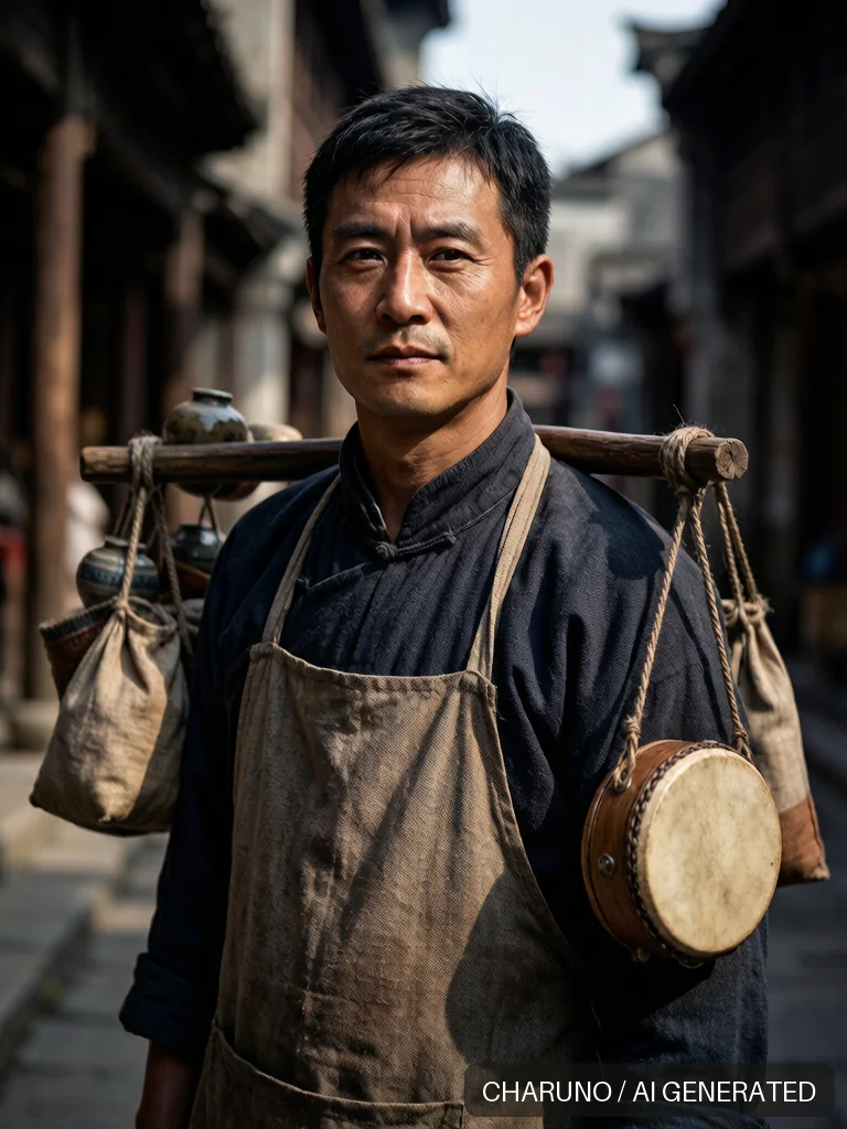 货郎担 · 图库，第 2 张生成图片