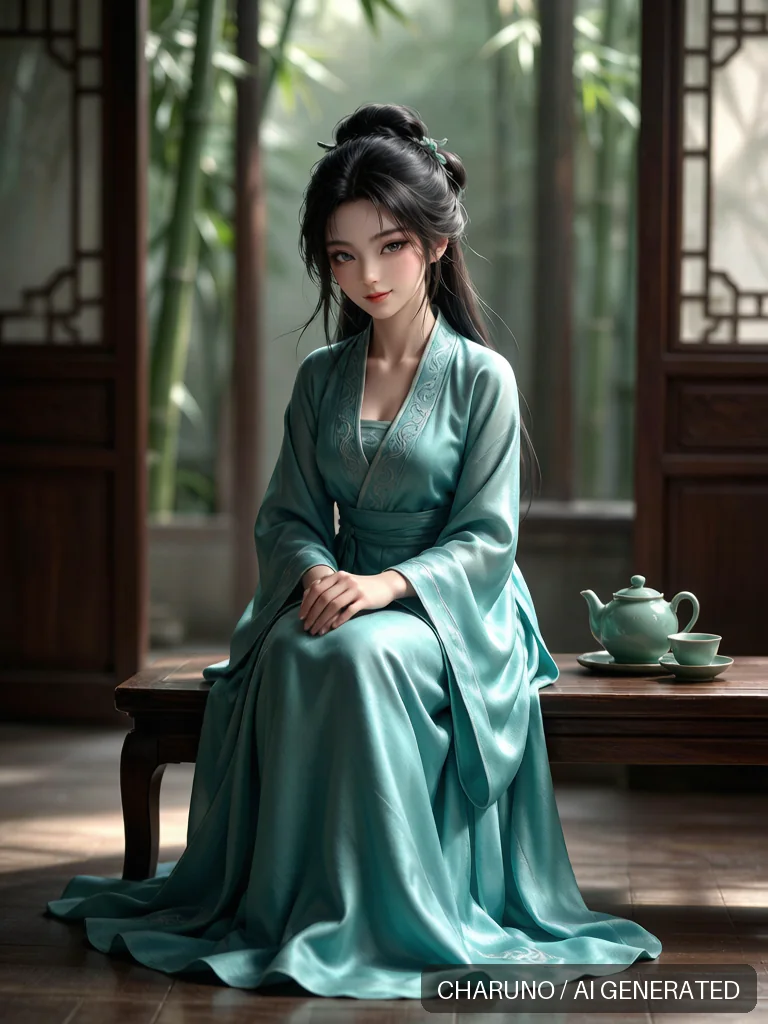 青蛇侍女 · 图库，第 3 张生成图片