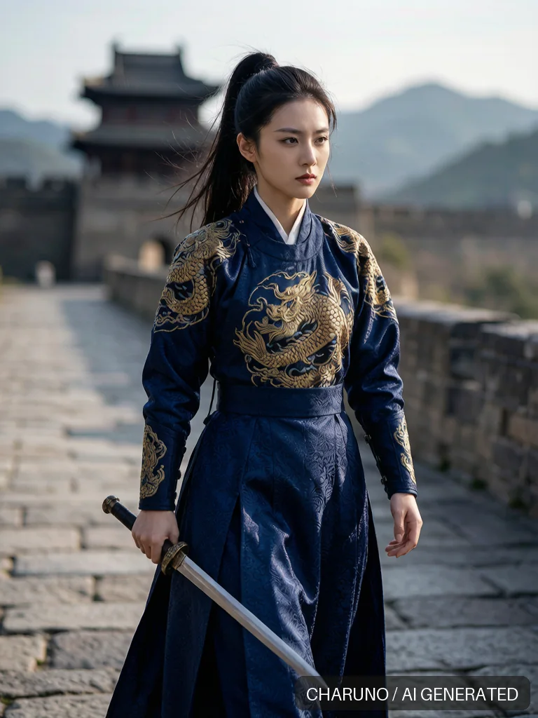 女锦衣卫官 · 图库，第 4 张生成图片