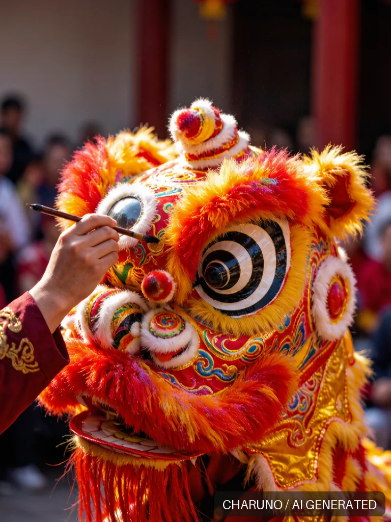 舞狮点睛 · 图库，第 3 张生成图片