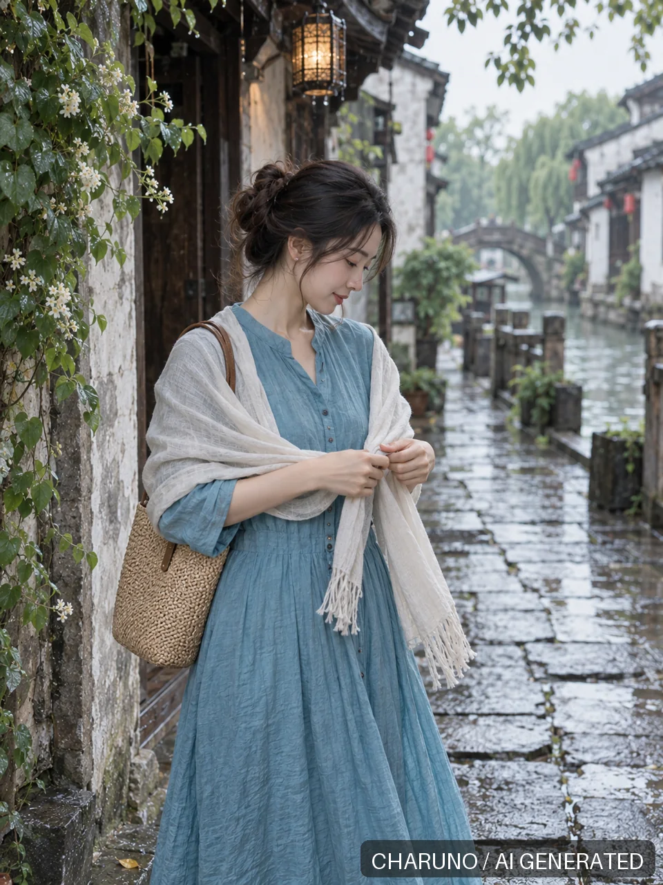 多场景新写真·水乡慢旅行，第 7 张生成图片