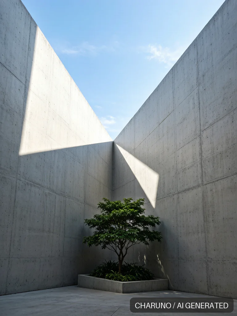 极简现代建筑 · 场景视觉：剧情场景