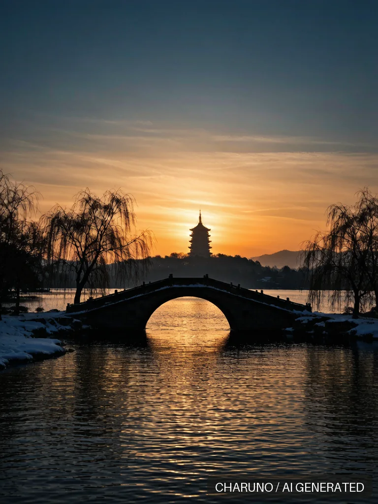 西湖断桥 · 图库,第 4 张生成图片