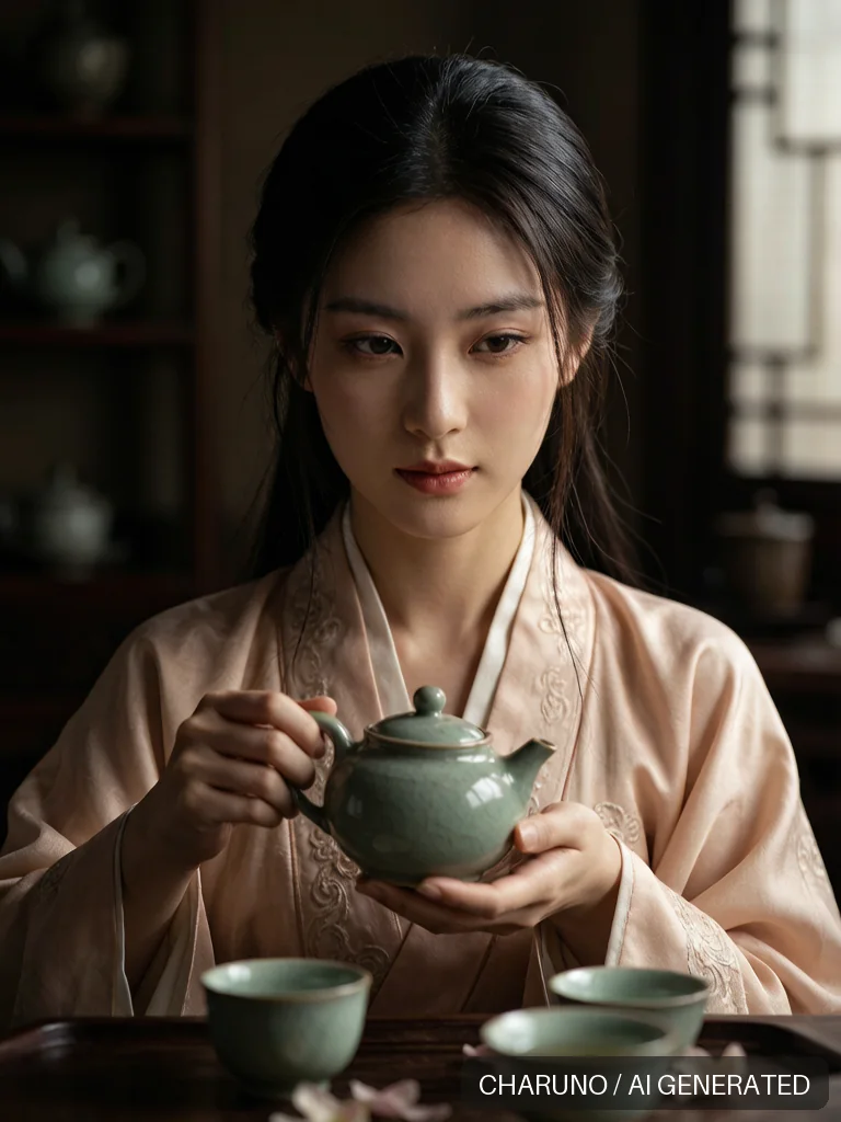 茶艺师 · 图库，第 5 张生成图片