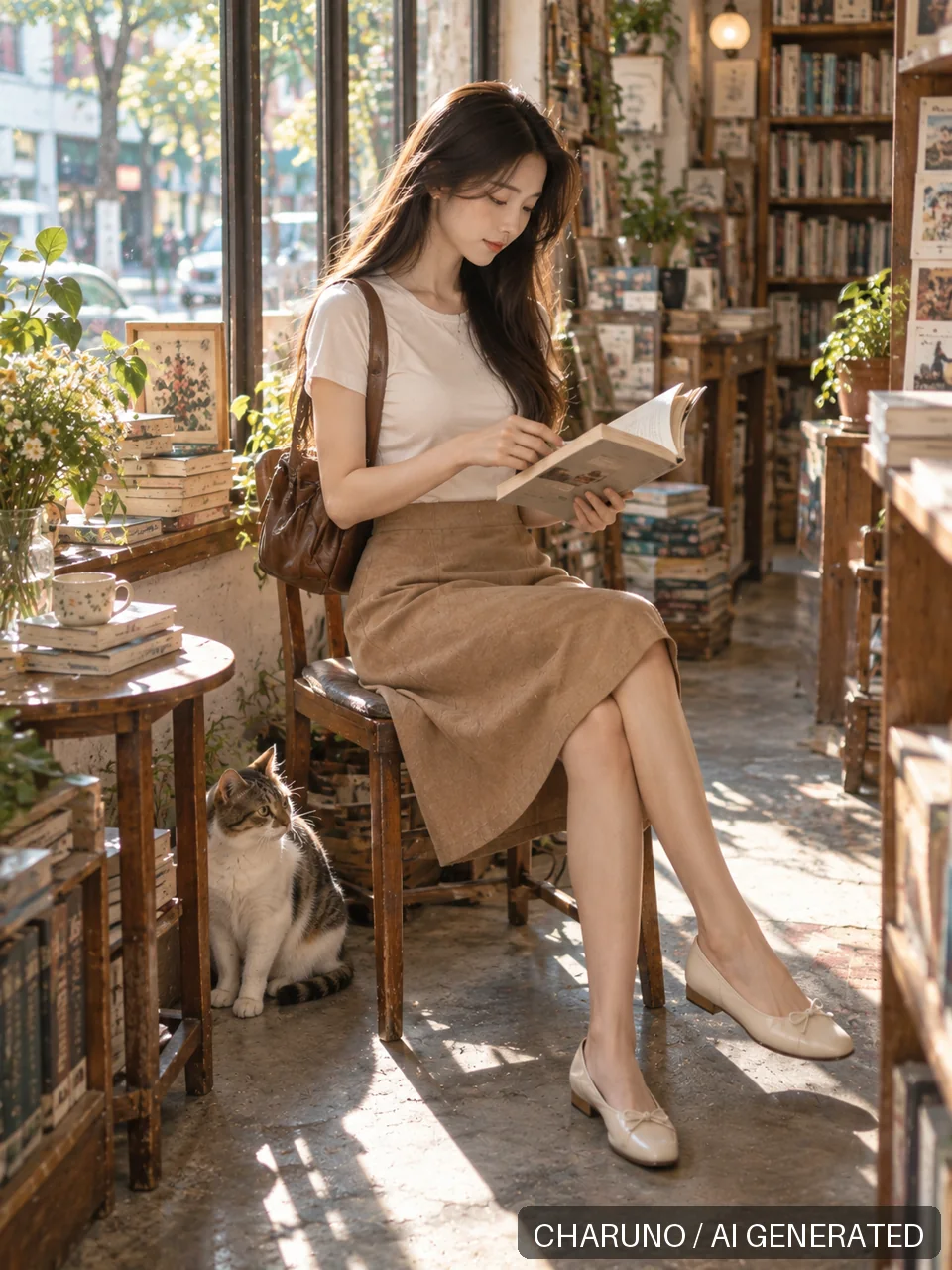 生活魅力·书店小憩，第 2 张生成图片