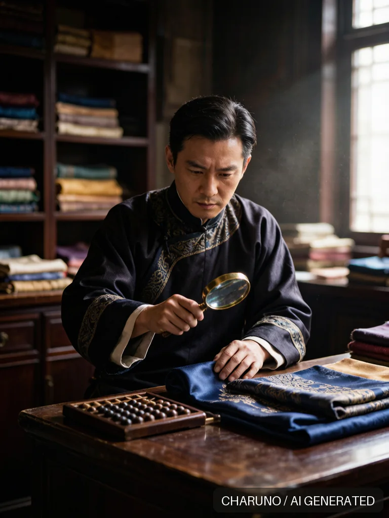 绸缎庄掌柜 · 图库，第 5 张生成图片