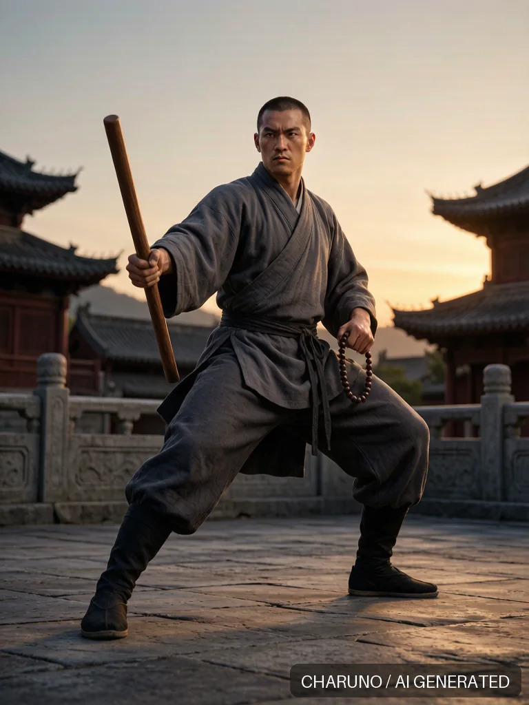 少林武僧 · 图库，第 8 张生成图片