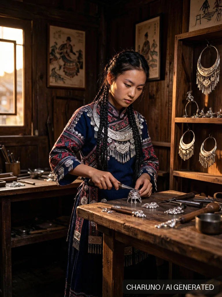 苗银女锻造师 · 图库，第 8 张生成图片