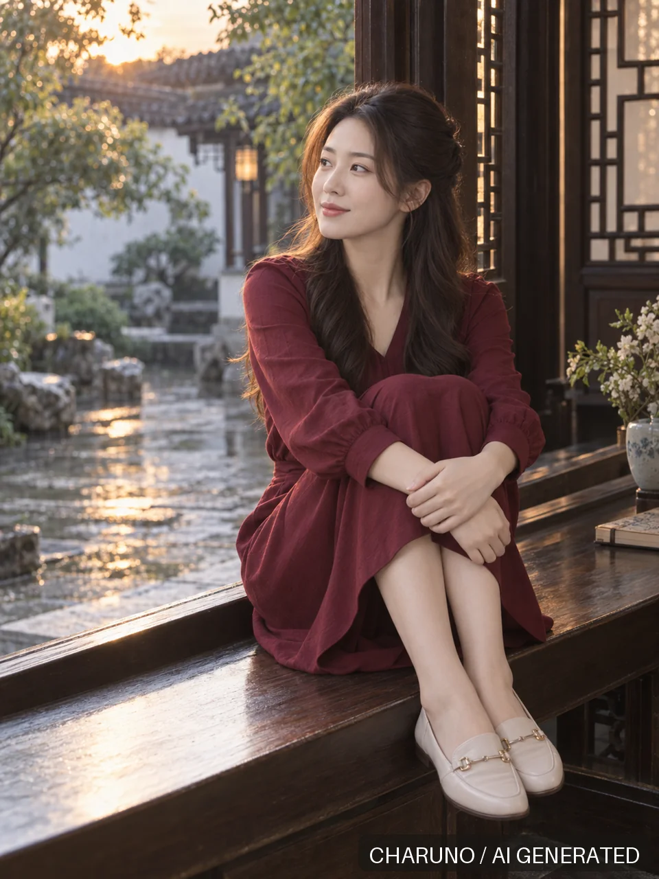 梁芷·动作参考八种生活写真，第 2 张生成图片