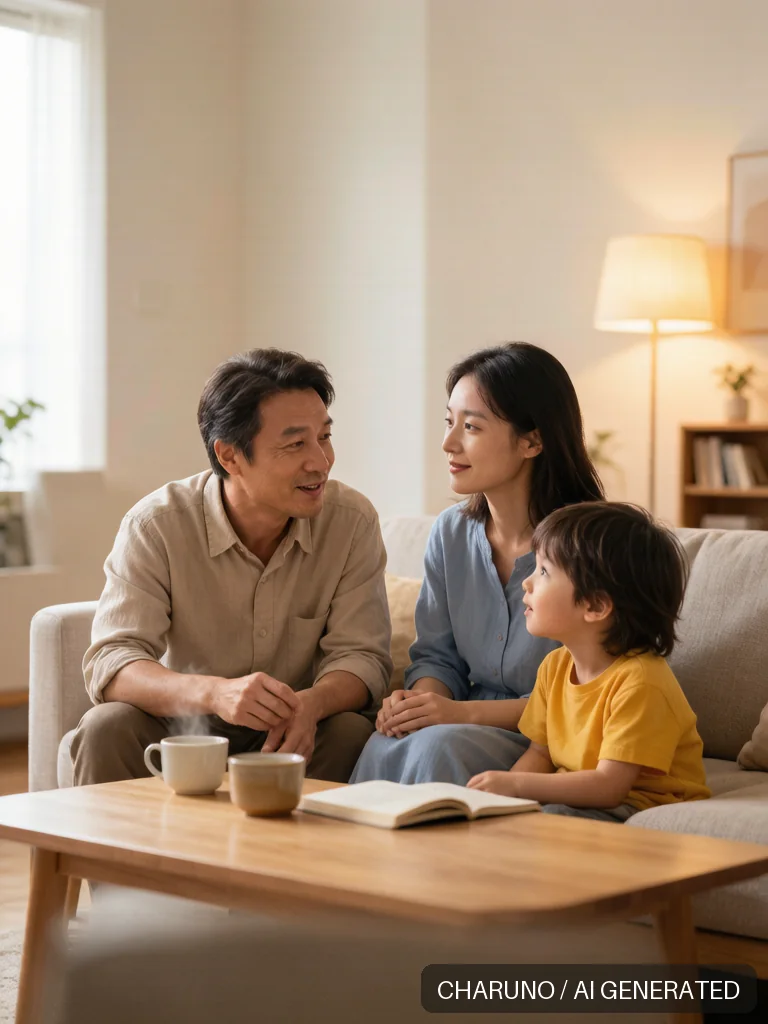 家庭温情 · 图库，第 6 张生成图片