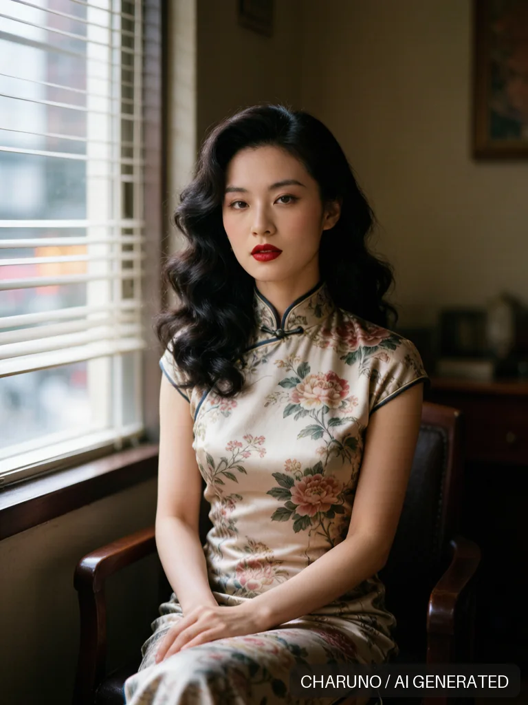 复古港风女郎 · 图库，第 3 张生成图片