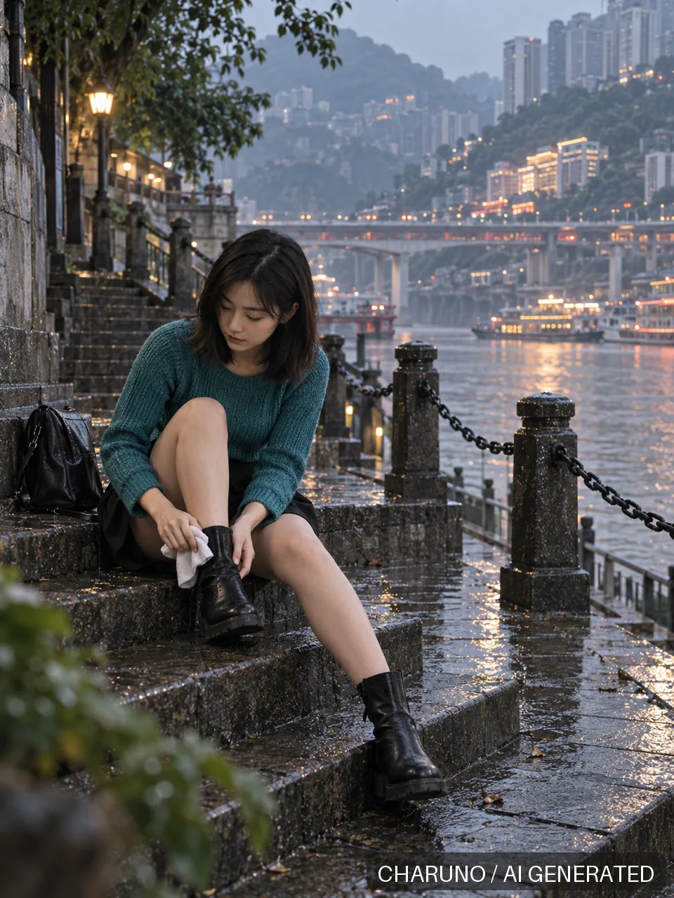 多场景新写真·山城电车旅行，第 6 张生成图片