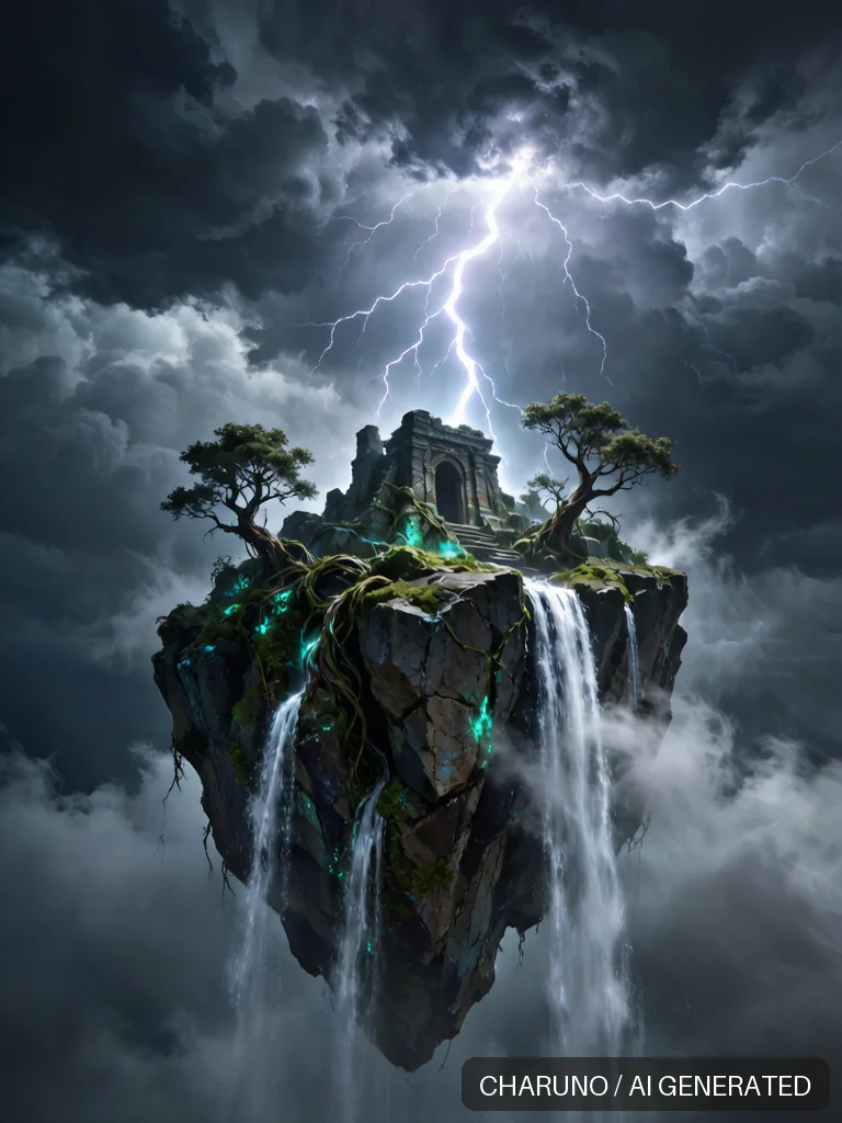 悬浮天空之城 · 场景视觉：幕后档案