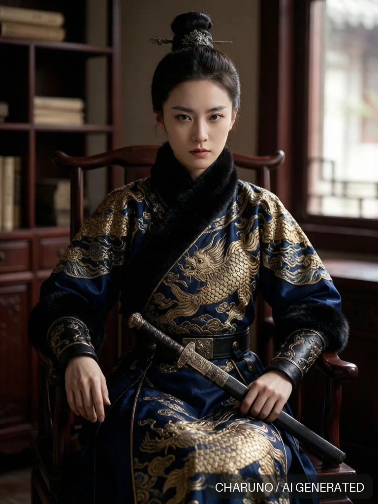女锦衣卫官 · 图库，第 3 张生成图片