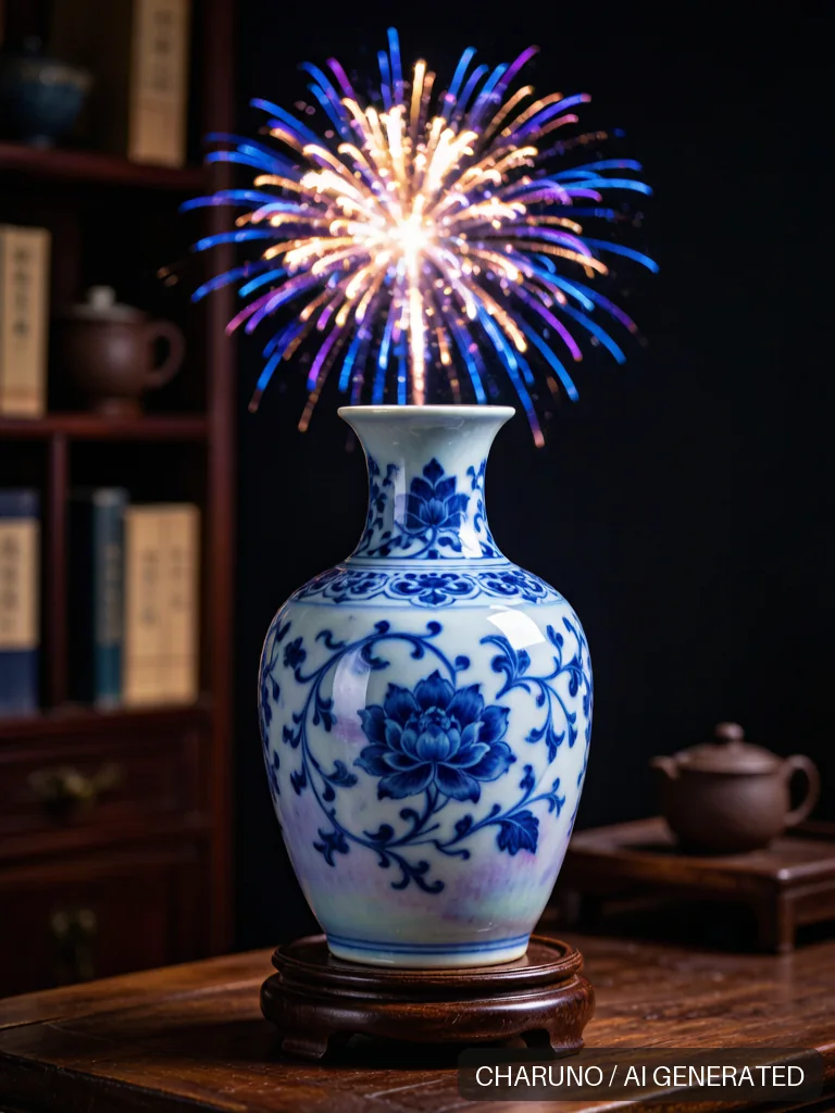 烟花绽放 · 图库，第 5 张生成图片