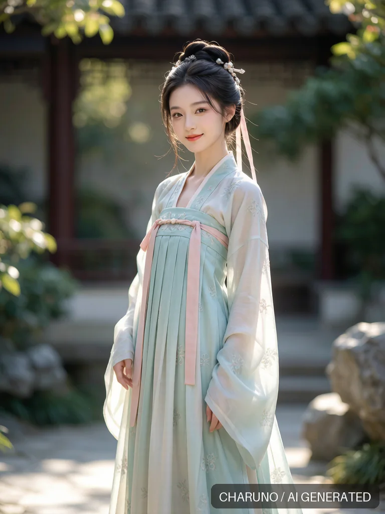 汉服少女 · 图库，第 8 张生成图片