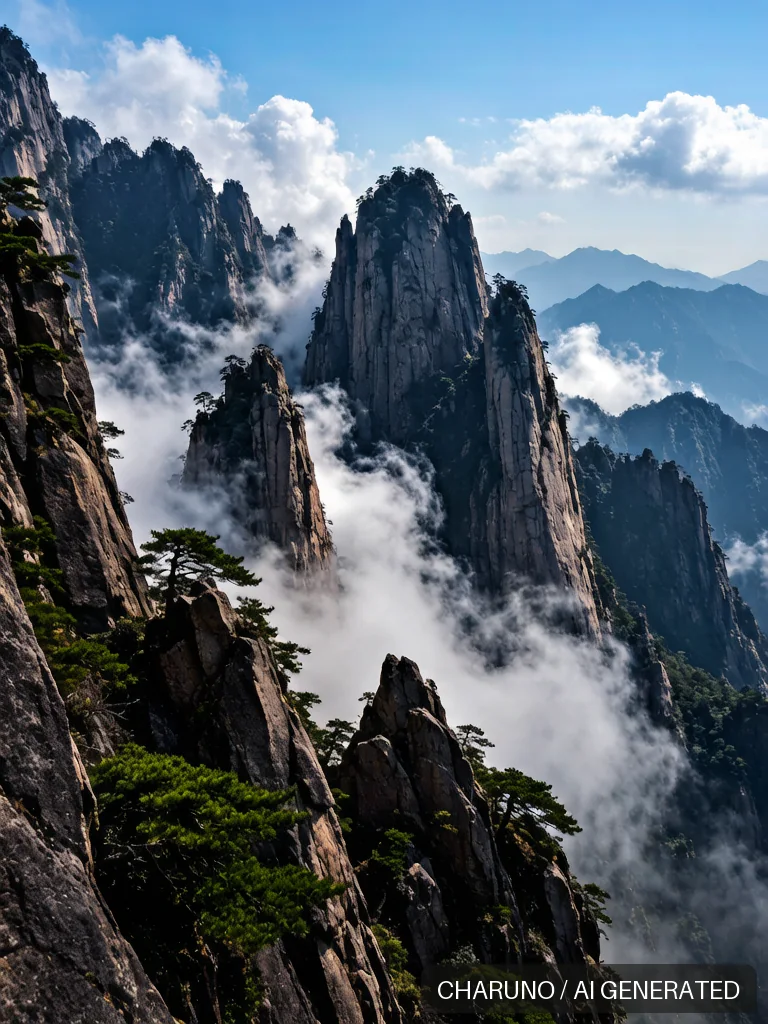 华山险峰 · 图库，第 5 张生成图片