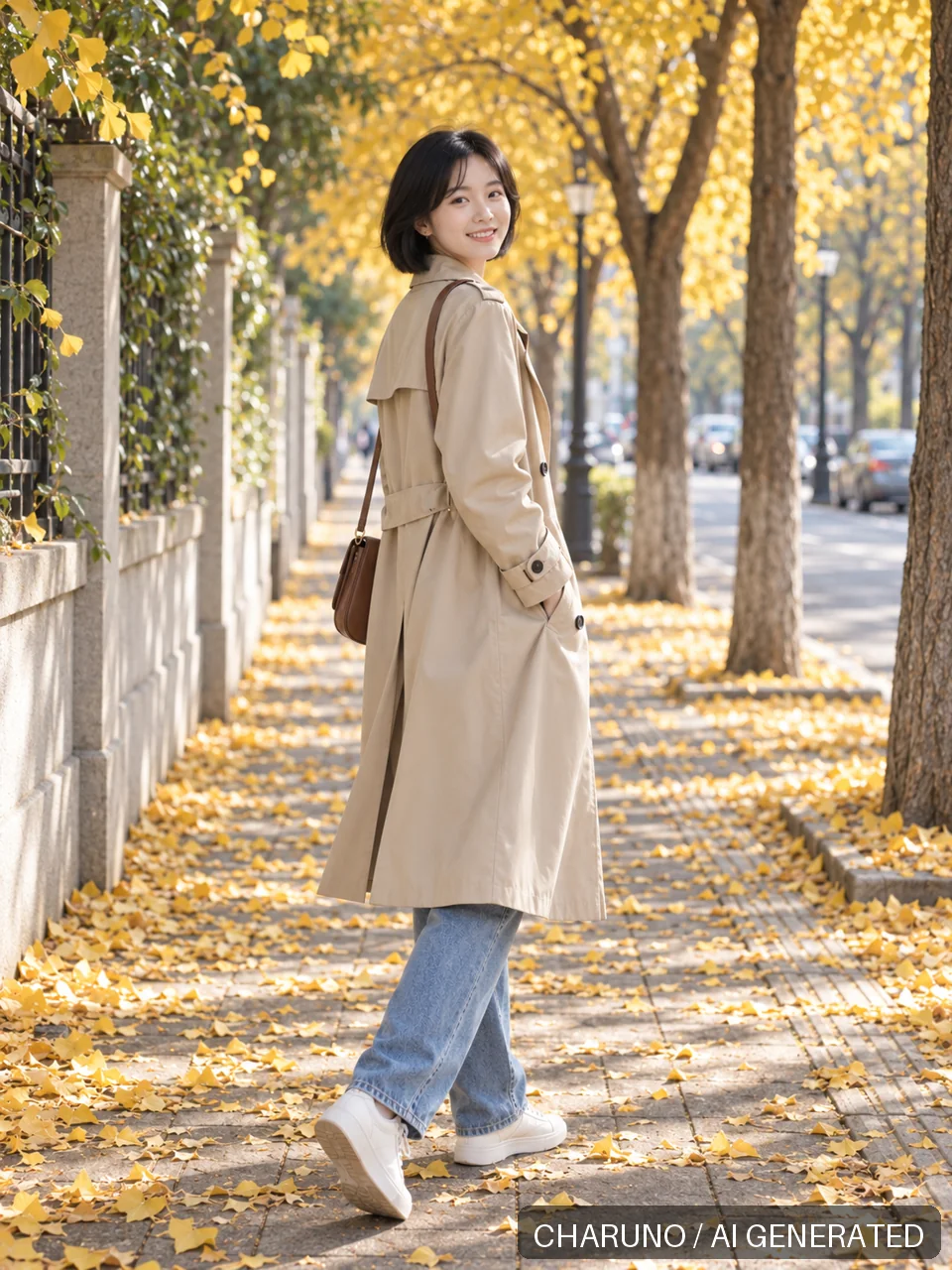 青春靓丽·银杏秋光，第 3 张生成图片