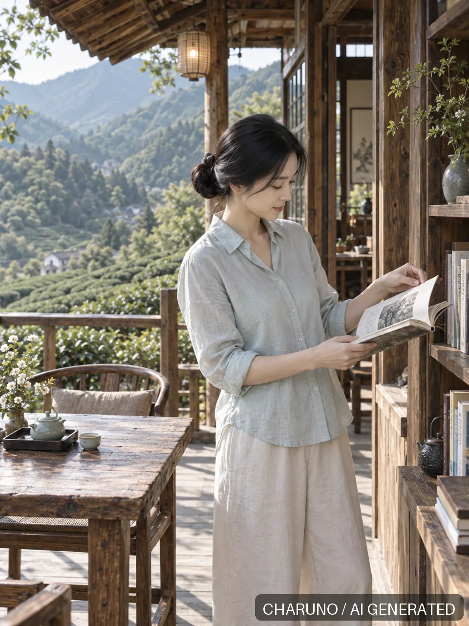 多彩日常·茶园慢时光，第 8 张生成图片