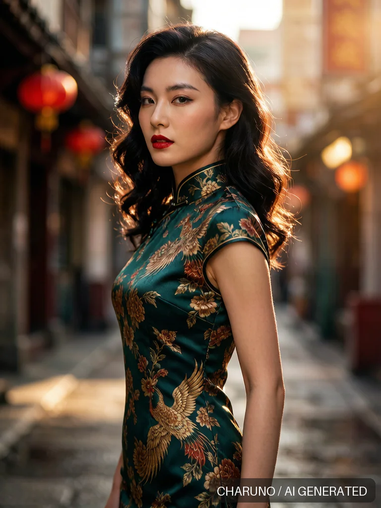 复古港风女郎 · 图库，第 6 张生成图片