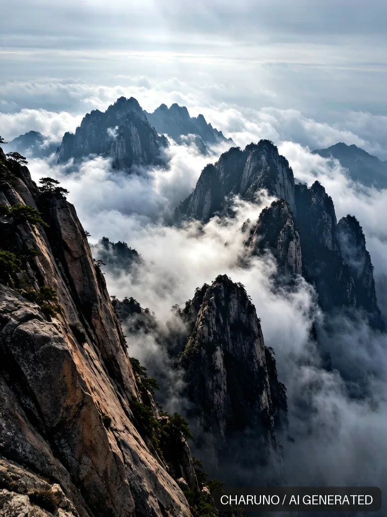 华山险峰 · 图库，第 8 张生成图片
