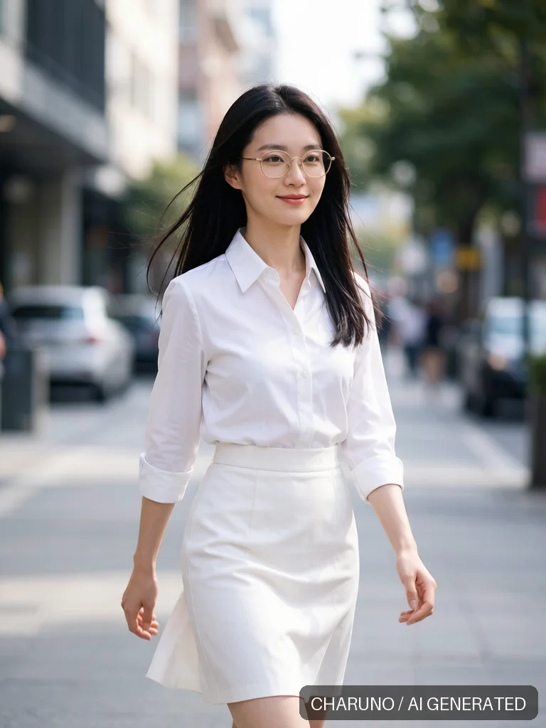 知性书卷女教师 · 图库，第 4 张生成图片