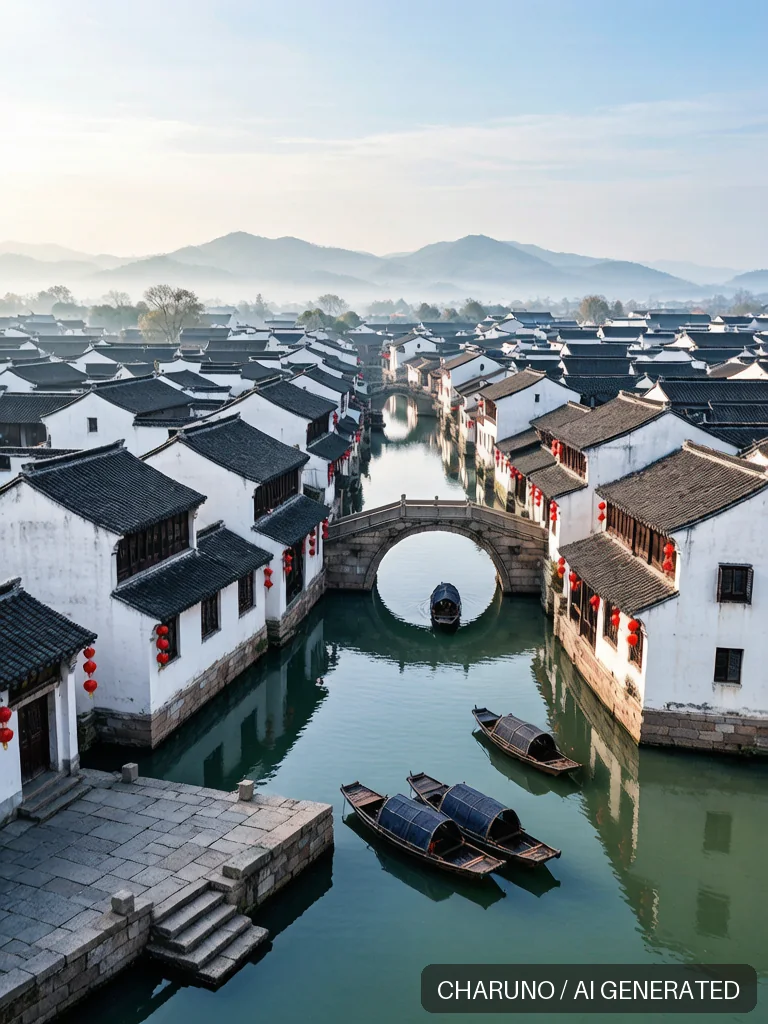 江南水乡 · 图库，第 3 张生成图片