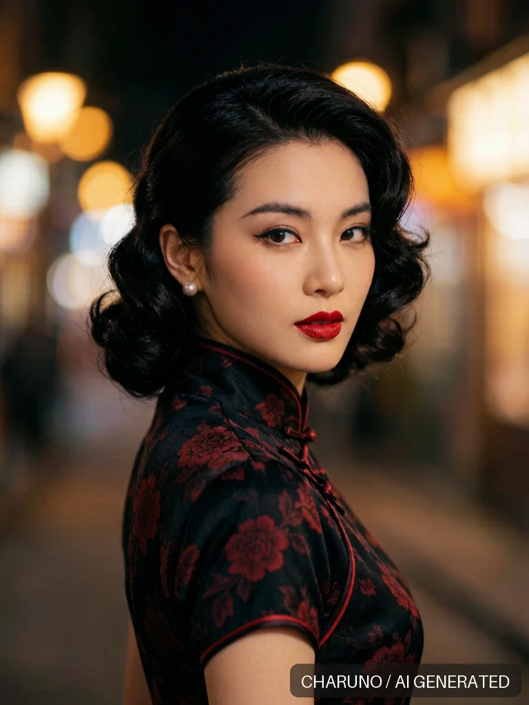 复古港风女郎 · 图库，第 7 张生成图片