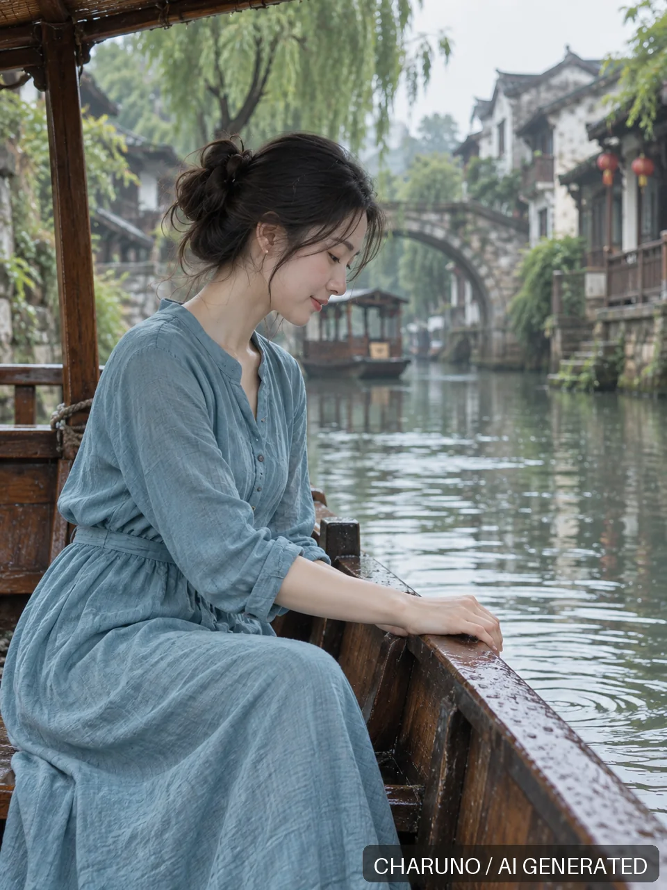 多场景新写真·水乡慢旅行，第 2 张生成图片