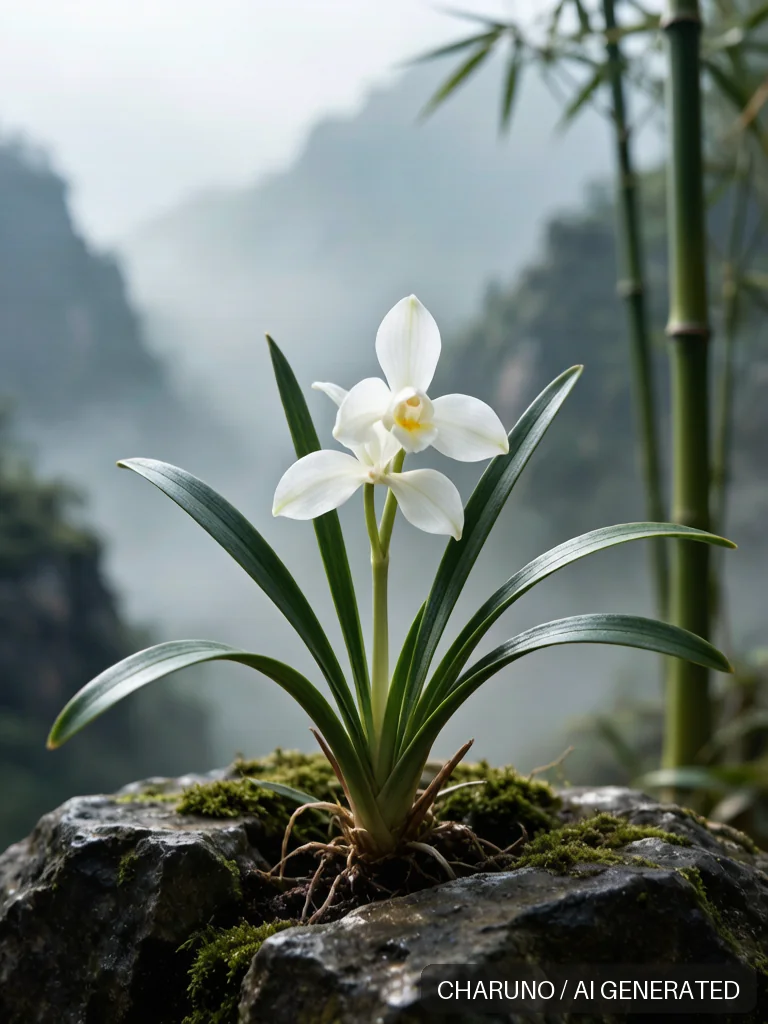 空谷兰花 · 图库，第 4 张生成图片