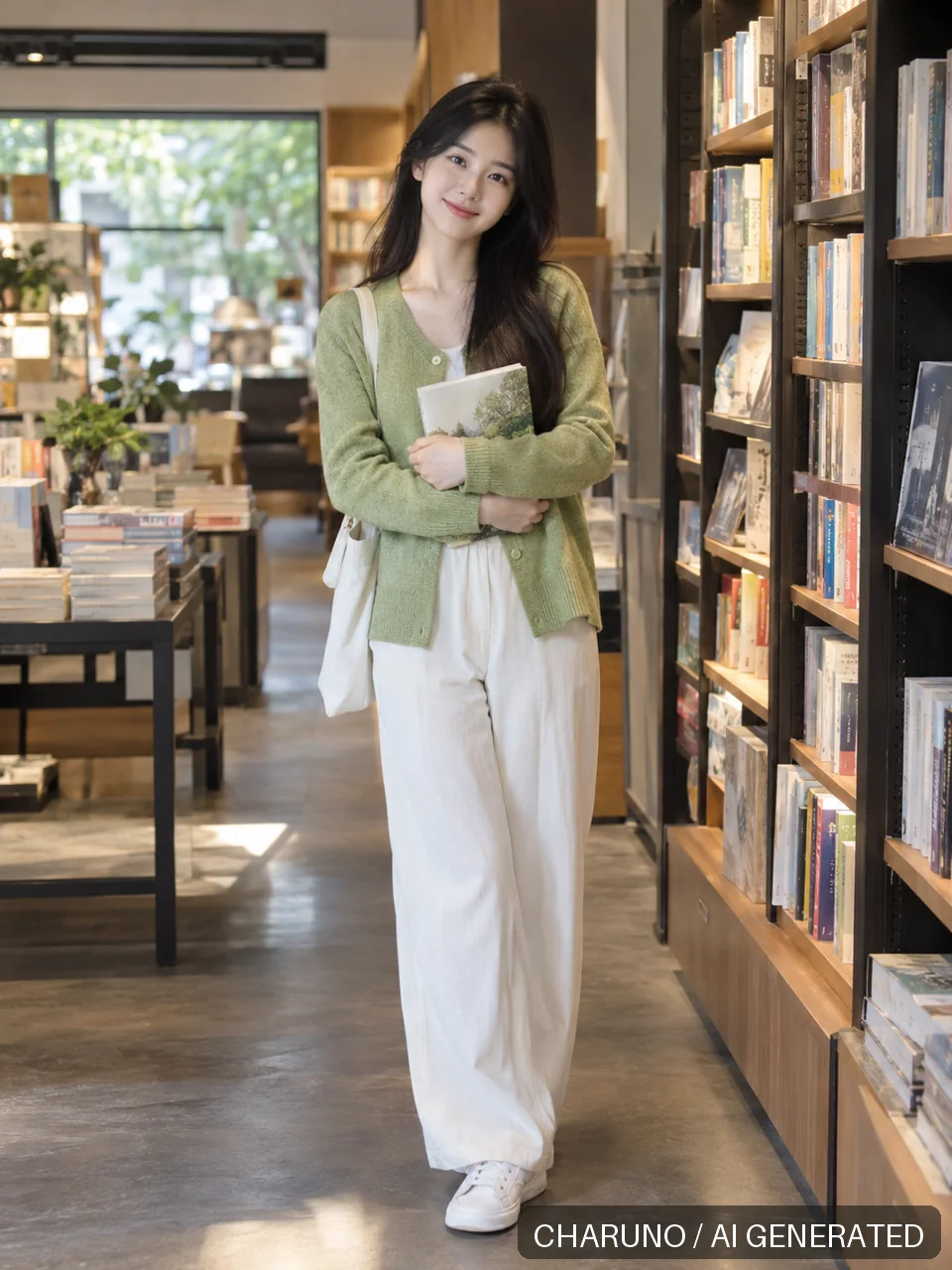 青春靓丽·书店午后，第 1 张生成图片
