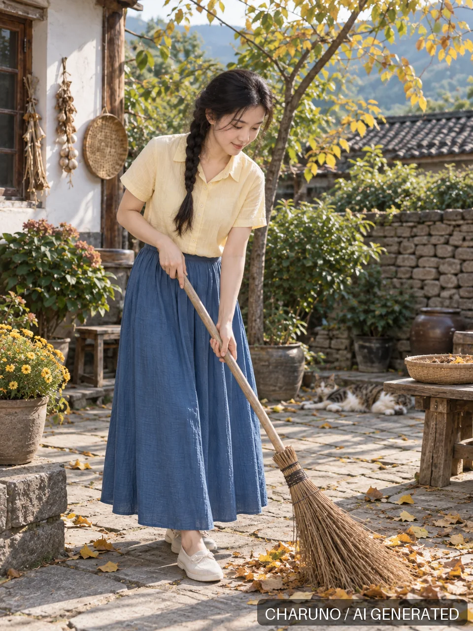 多彩日常·乡间小院，第 5 张生成图片