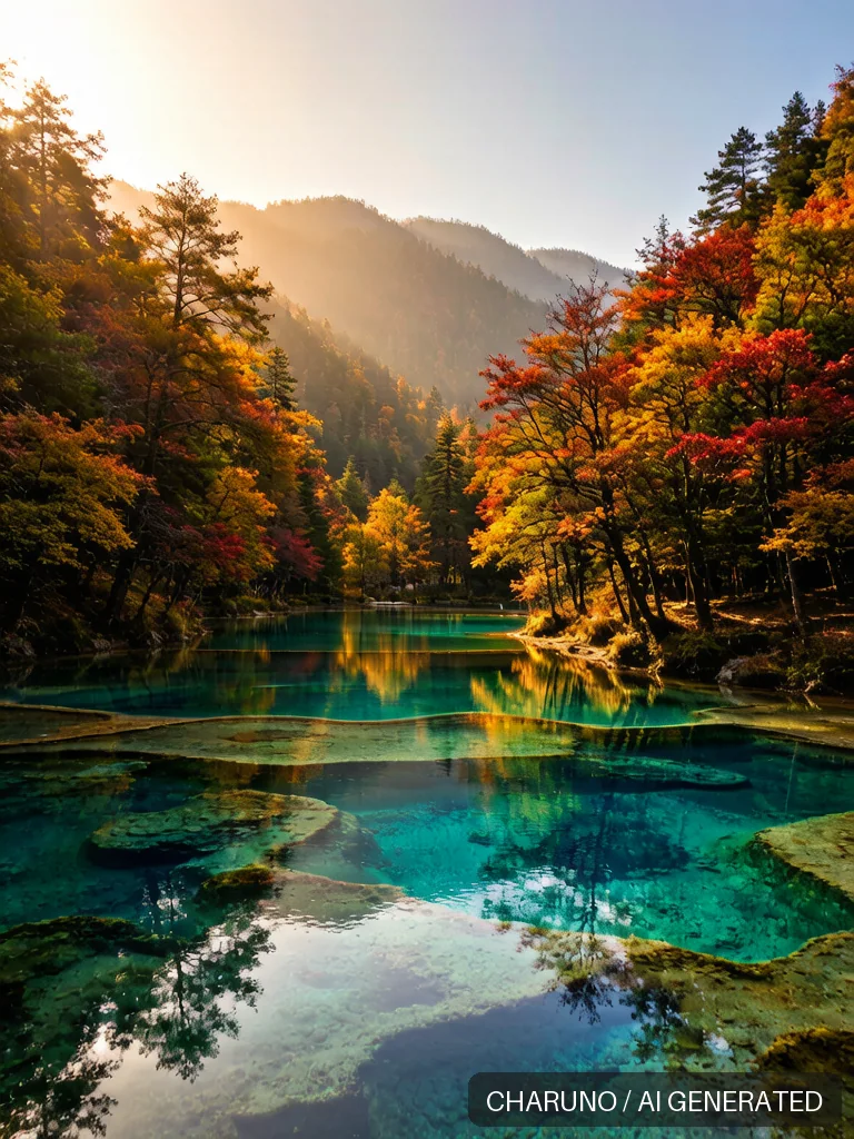 九寨沟 · 图库，第 4 张生成图片
