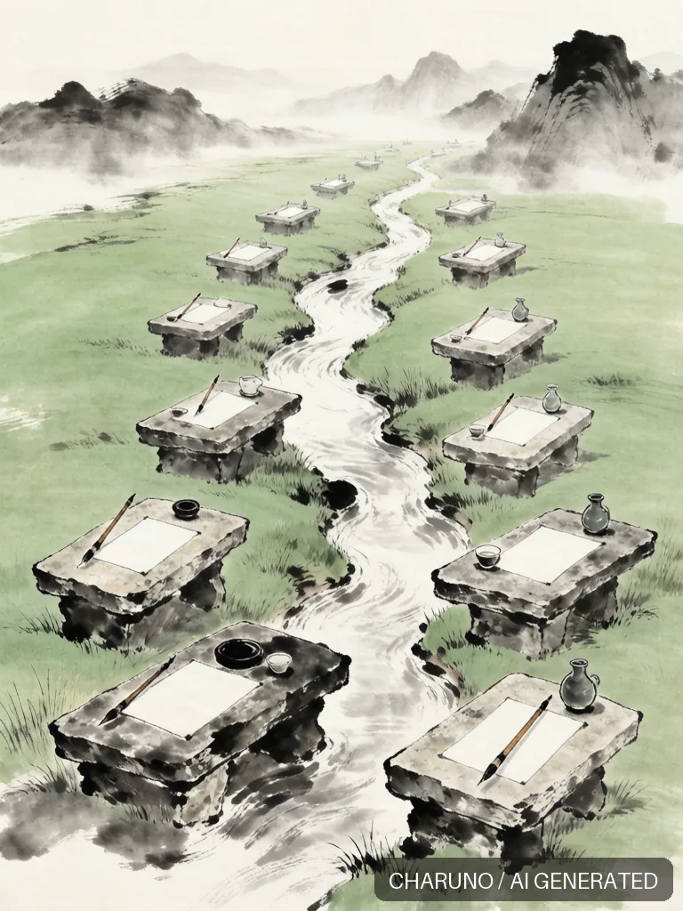 兰亭雅集 · 图库，第 3 张生成图片